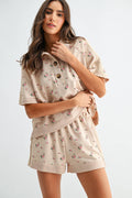 Sweet Magnolia Short Sleeve Top and Shorts Set