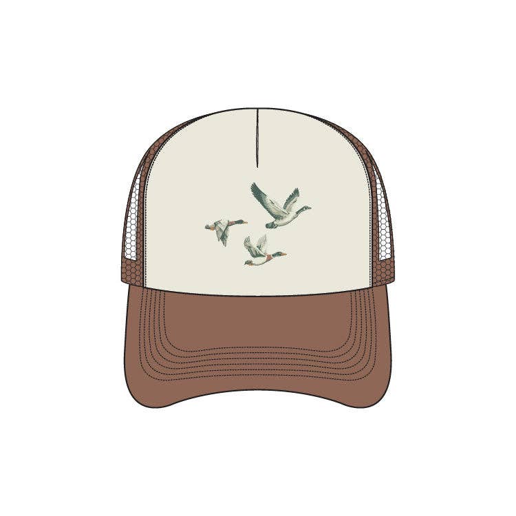 Duck Trucker Hat- Embroidered