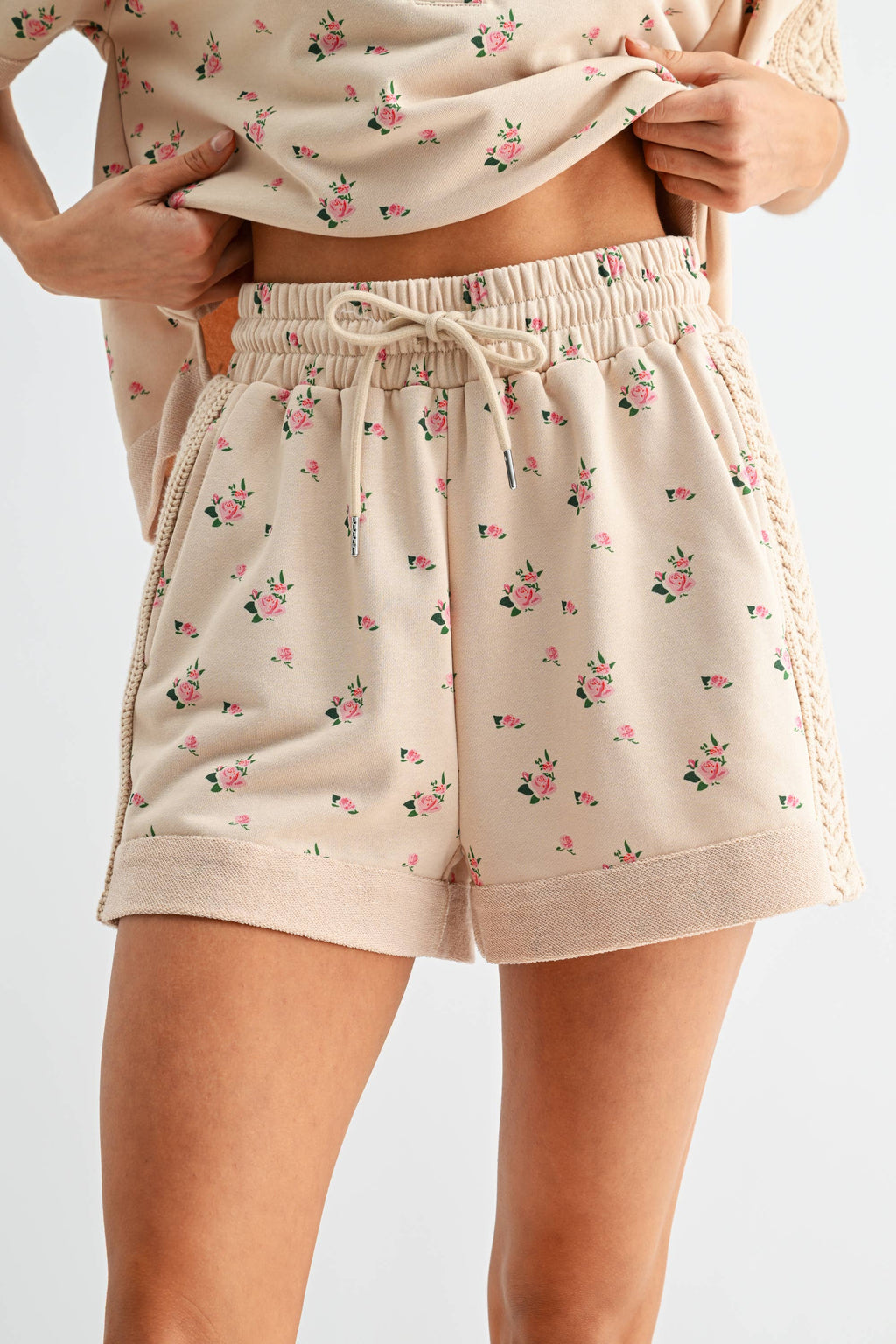 Sweet Magnolia Short Sleeve Top and Shorts Set