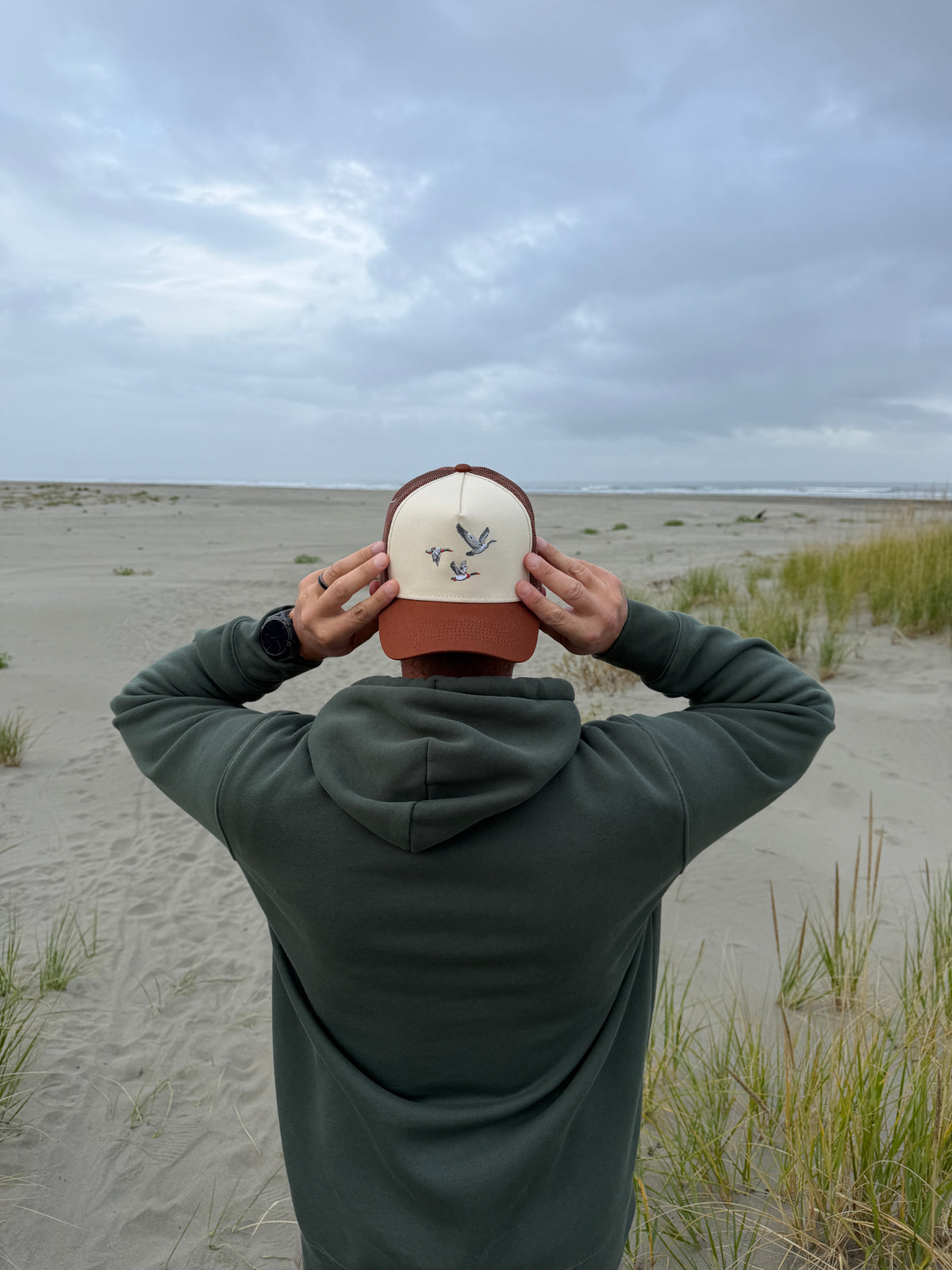 Duck Trucker Hat- Embroidered