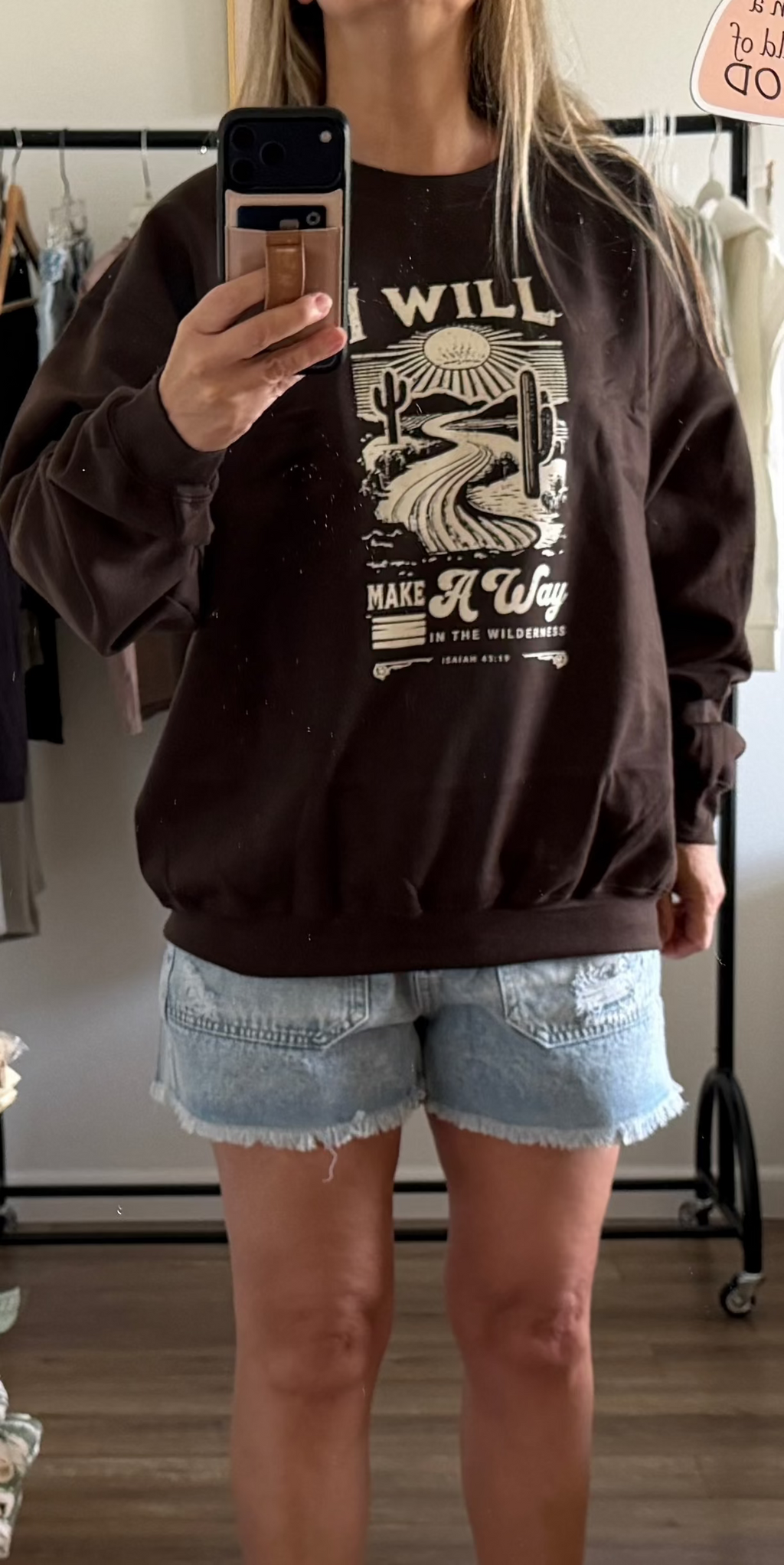 I Will Isaiah Sweatshirt | Faith-Based Women's Apparel | Dirt Road Grace