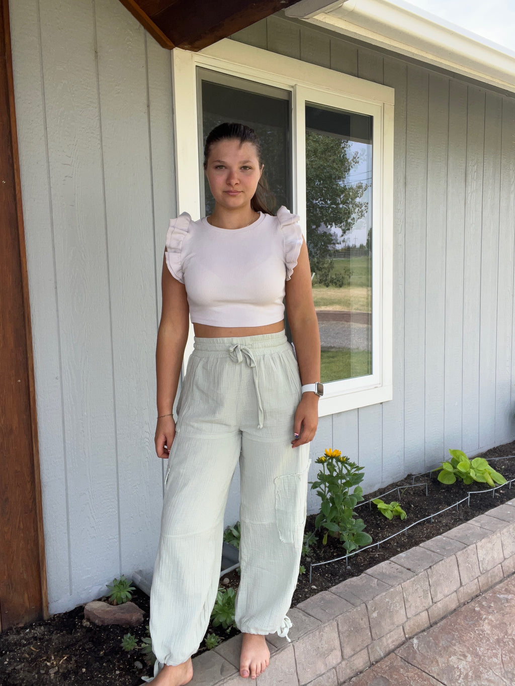 GAUZE PATCH JOGGER