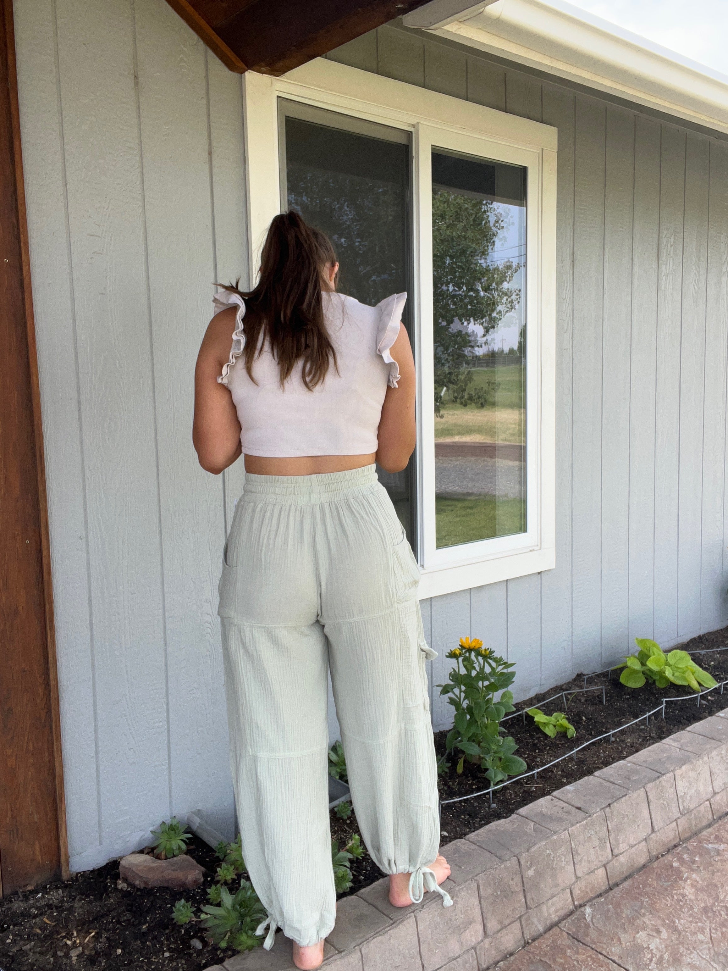 GAUZE PATCH JOGGER