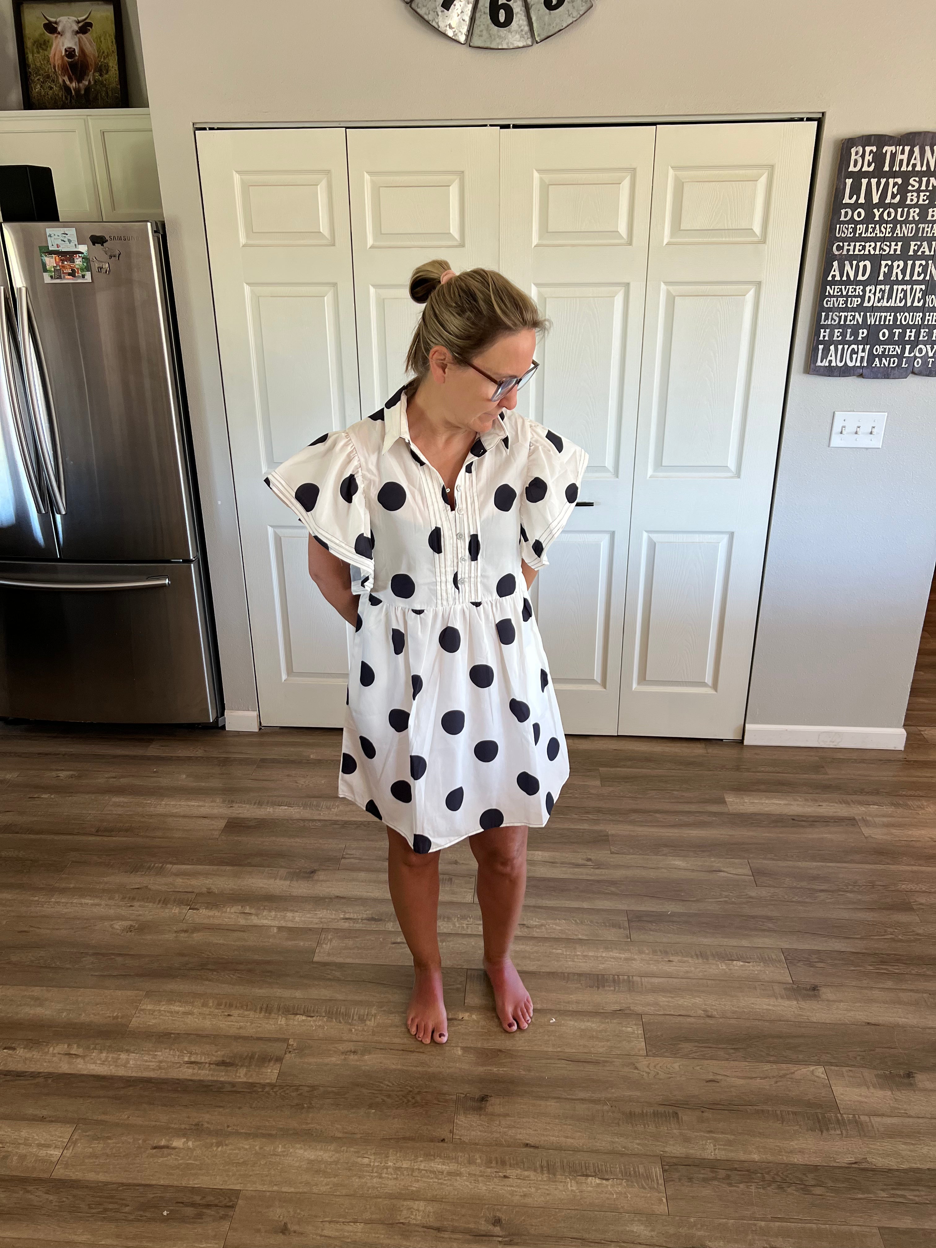 Polka Dot Loose Dress