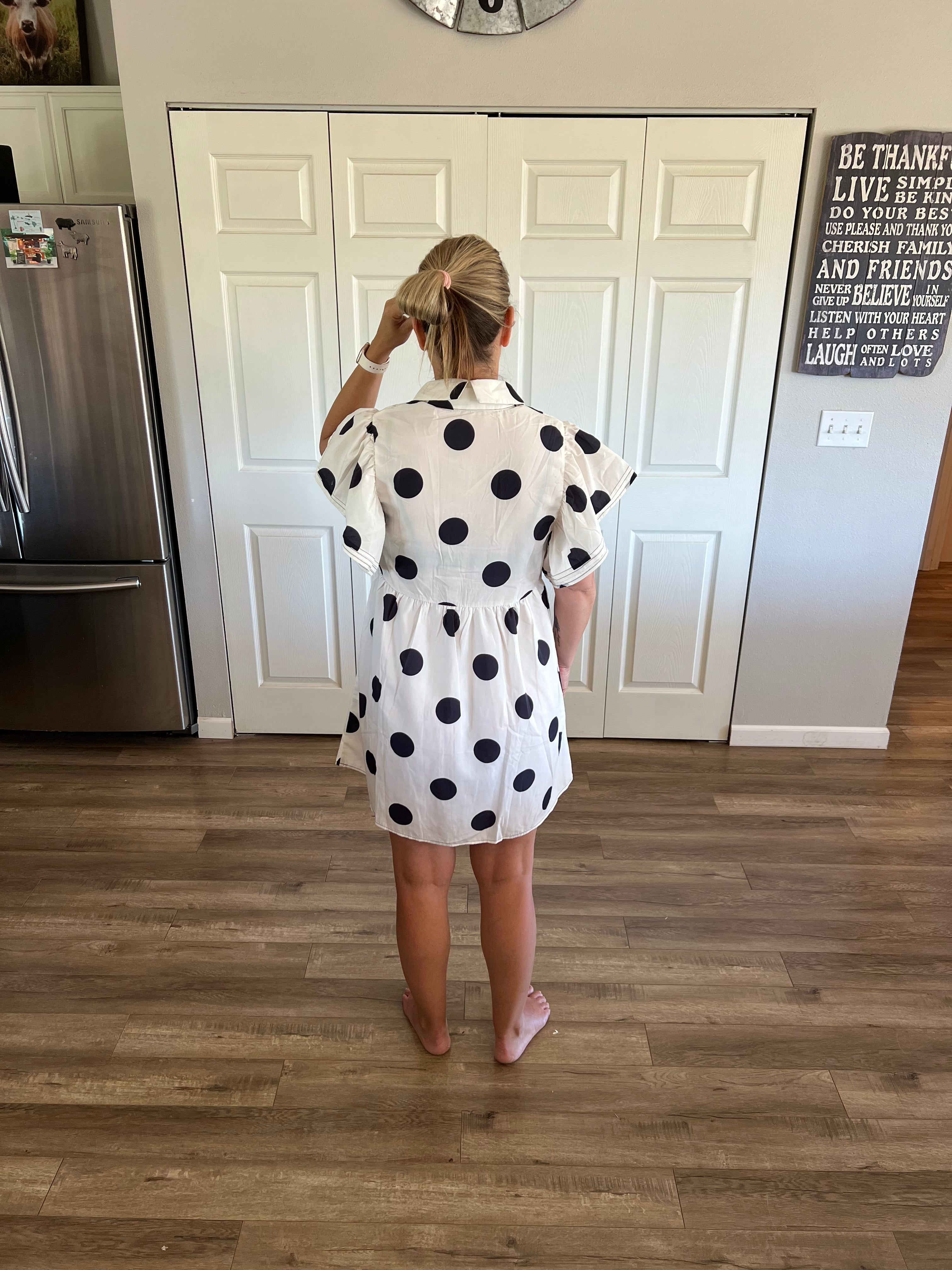 Polka Dot Loose Dress