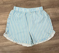 Striped Ruffle Shorts