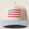 Floral American Flag Hat