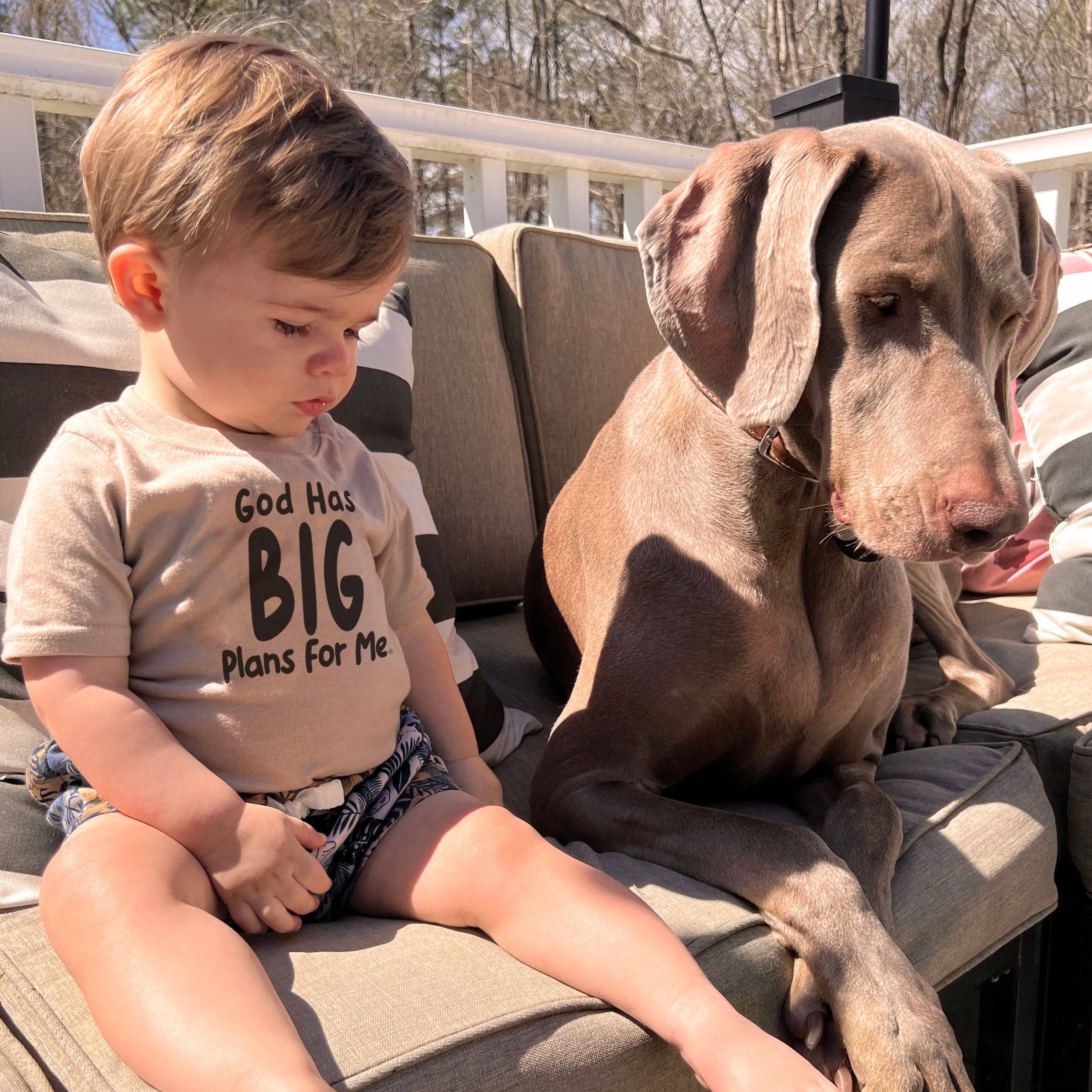 God has BIG plans for me Kid's Tee