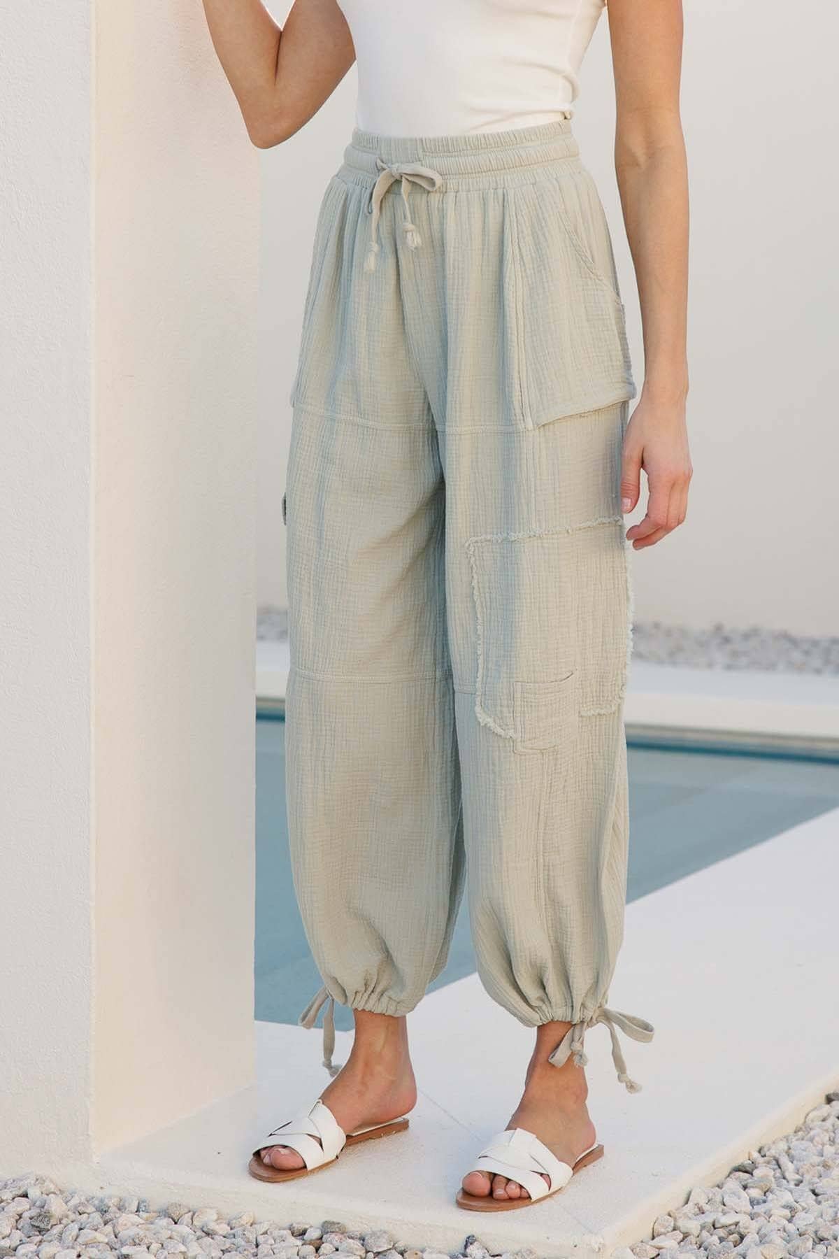 GAUZE PATCH JOGGER