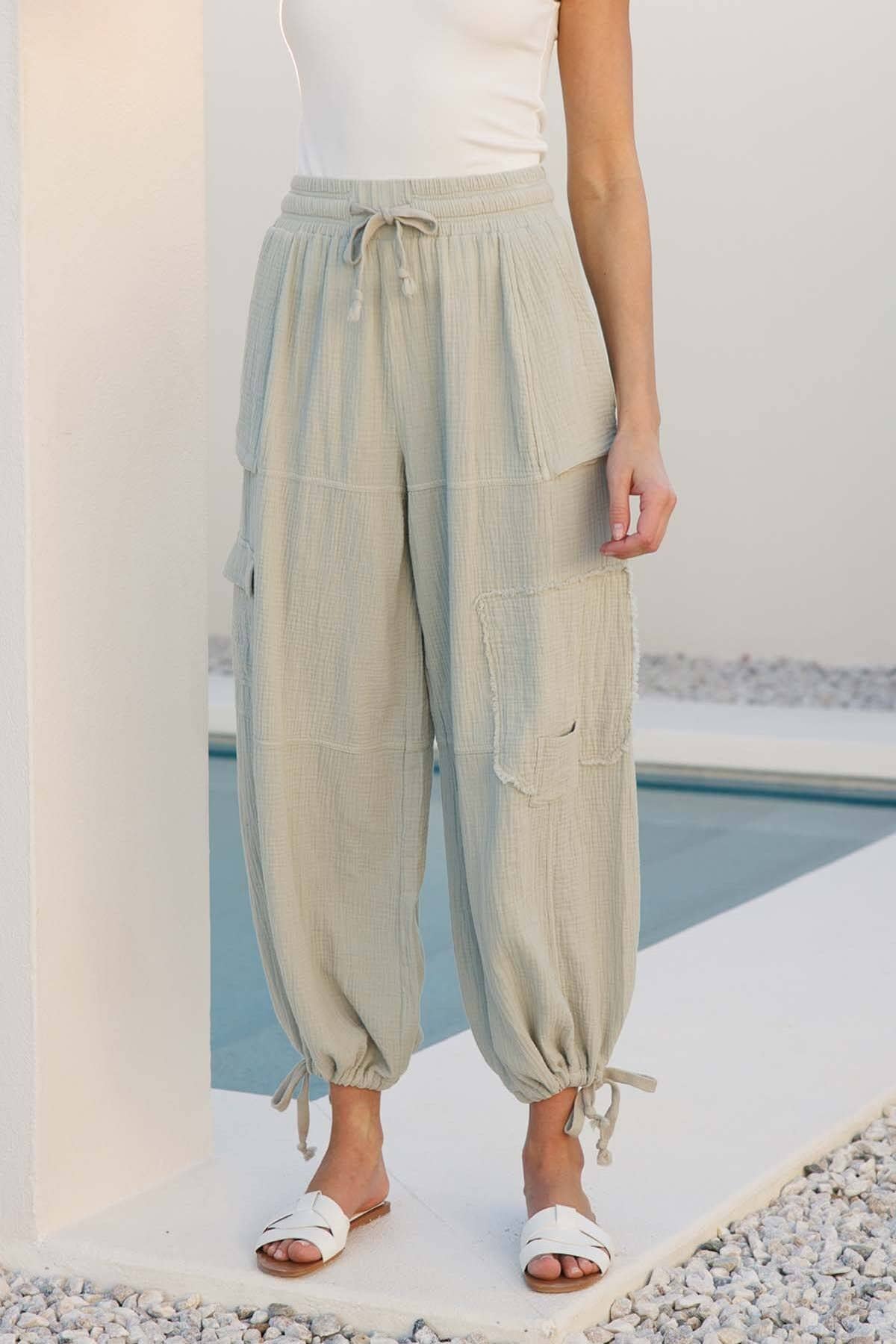 GAUZE PATCH JOGGER