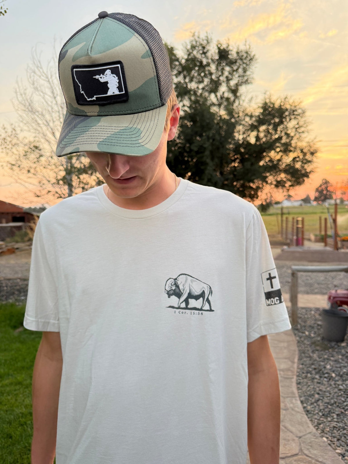 Be Strong and Steadfast Buffalo Tee