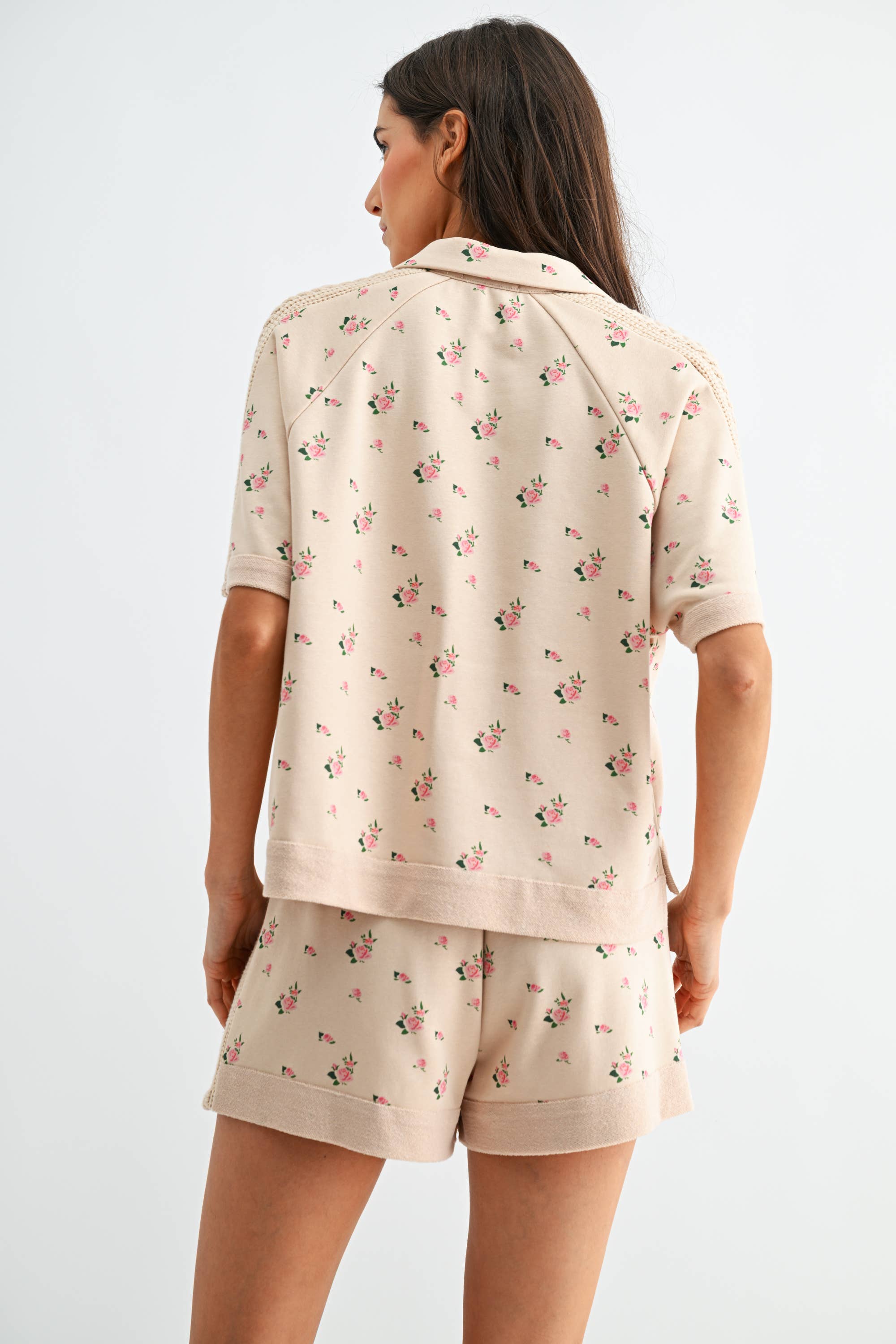 Sweet Magnolia Short Sleeve Top and Shorts Set